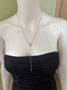 silver tone necklace