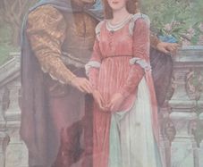 Victorian Photogravure First Spoken Words Of Love Charles Perugini Gilt Frame Large Art