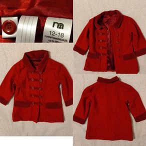 Mothercare Red Wool occasion Coat