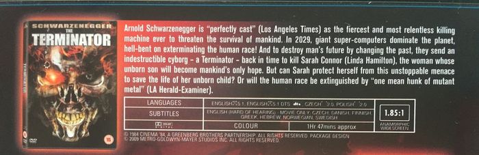 Terminator Quadrilogy (1984-2009) [4xMovie DVD]