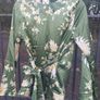 Olive green floral wrap around top (free post) Image 5