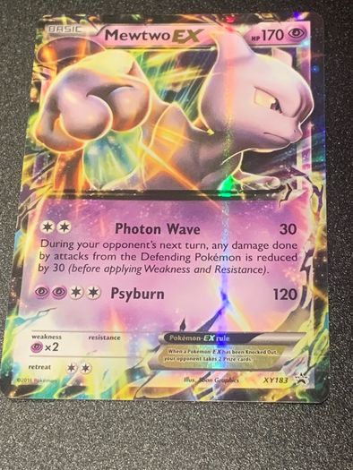 2016 Mewtwo ex Promo and jumbo Pokemon cards