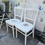 2 white chairs Image 2