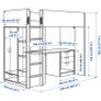 Loft bed Ikea with matress 200x90 cm/disassembled, ready for collection Image 8