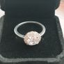 Vintage 925 Sterling Silver CZ Cluster Ring. Image 4