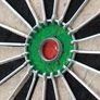 NEW SALE | Bristle Steel Tip Dartboard Set with Staple-Free Bullseye, Galvanized Metal Radial Spider Wire Includes 6 Darts, Black, 17.75 inch Image 4