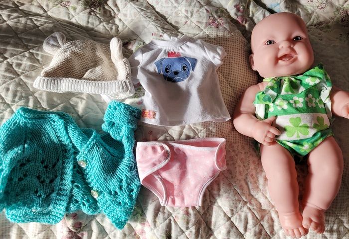Berenguer baby doll with clothes