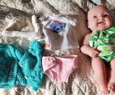Berenguer baby doll with clothes