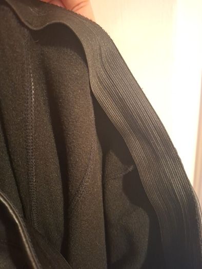 Amisu faux leather trousers