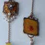 Elegant Gold & Yellow Period Ornate Style Earrings Image 6