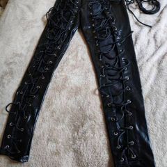 Ann Summers Black Leather leggings