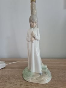 Zaphir Girl and Tree Porcelain Lamp