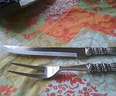 Boxed Silea EPNS Carving Knife & Fork