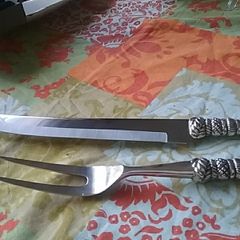 Boxed Silea EPNS Carving Knife & Fork