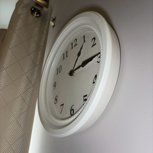 Ikea Clock Sondrum In White