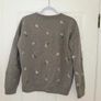 New Jack Wills Grey Floral Embroidery Jumper - size UK 8 Image 2