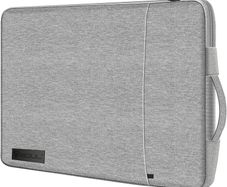 NEW SALE | 14-15.6 inch Shock Resistant Laptop Sleeve Case Briefcase Bag [Accessory Pocket] Compatible for Laptop Waterproof Case Cover for MacBook Pro/Surface Book/XPS 15 /Chromebook/HP/Lenovo Grey