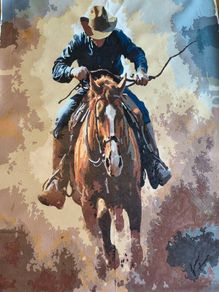 Cowboy painting
