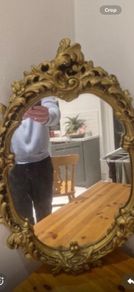 antique old styles gold mirror