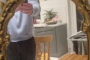 antique old styles gold mirror