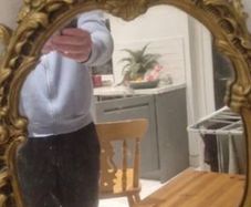 antique old styles gold mirror