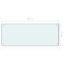 Kitchen Backsplash White 100 x 40 cm Tempered Glass Image 5
