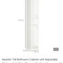 Bathroom high gloss cabinet Image 2