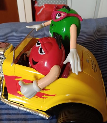 M&M's Rebel Without A Clue Hot Rod Candy Dispenser. (A few minor marks. See pictures.)