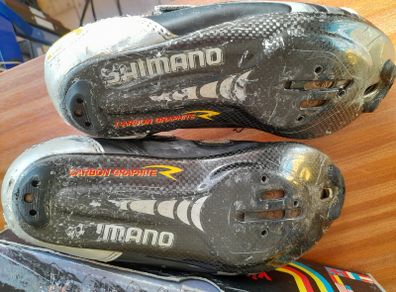 Shimano SH-R212 cycling racing shoes vintage retro