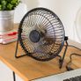Black Small USB Desk Fan Image 2