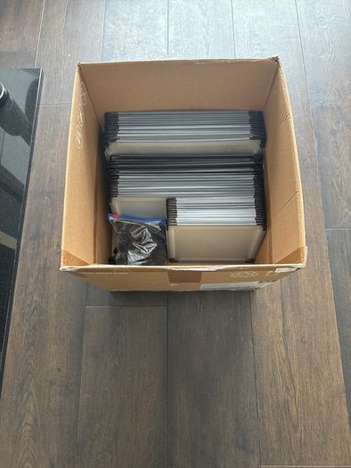 Stacked shoe storage