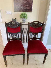 Pair Mahogany Chairs