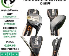 Ping G400 Stretch #3 Wood 13 Degree / Tour 75 X-Stiff