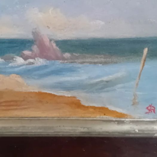 Edwardian Era Watercolour On Board