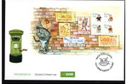 2007 Ireland Celtic Cats (Fat Cat, Celtic Tigress, Cool Cats &amp; Kilkenny Cat) Commemorative Stamps Miniature Sheet An Post First Day Cover (FDC)