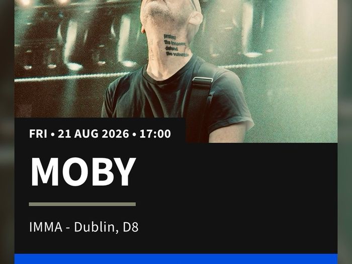 Moby tickets - 2 for sale