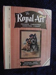 1936 Greeting card and Calendar sample book - The Royal Art Private Christmas Greeting Cards