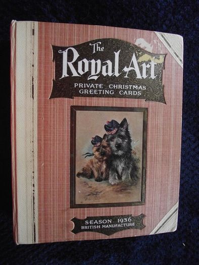 1936 Greeting card and Calendar sample book - The Royal Art Private Christmas Greeting Cards
