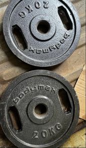 4x20kg Olympic bodymax dual grip weight plates