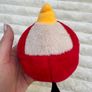 Angry Birds Plush Backpack Clip Red Bird approx. 10 cm. Used Please see photos Image 5