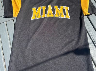 Miami Black & Yellow T-shirt - Size 152cm/Age 12