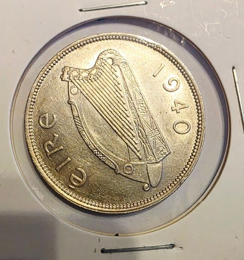 1940 irish silver half crown