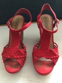 Pre-loved 'New Look Red Wedges - Size 4