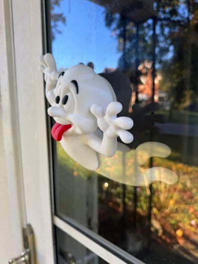 3D Printed Flying Ghost  Halloween Window Decoration