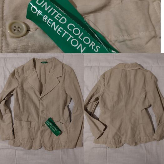Benetton Dressy Linen Jacket, new with tags