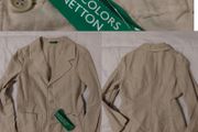 Benetton Dressy Linen Jacket, new with tags