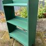Vintage Green Wood Book Shelf Image 3