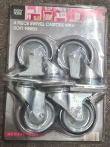 4 piece Swivel Castors with soft finish
