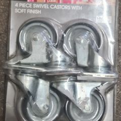 4 piece Swivel Castors with soft finish