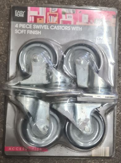 4 piece Swivel Castors with soft finish